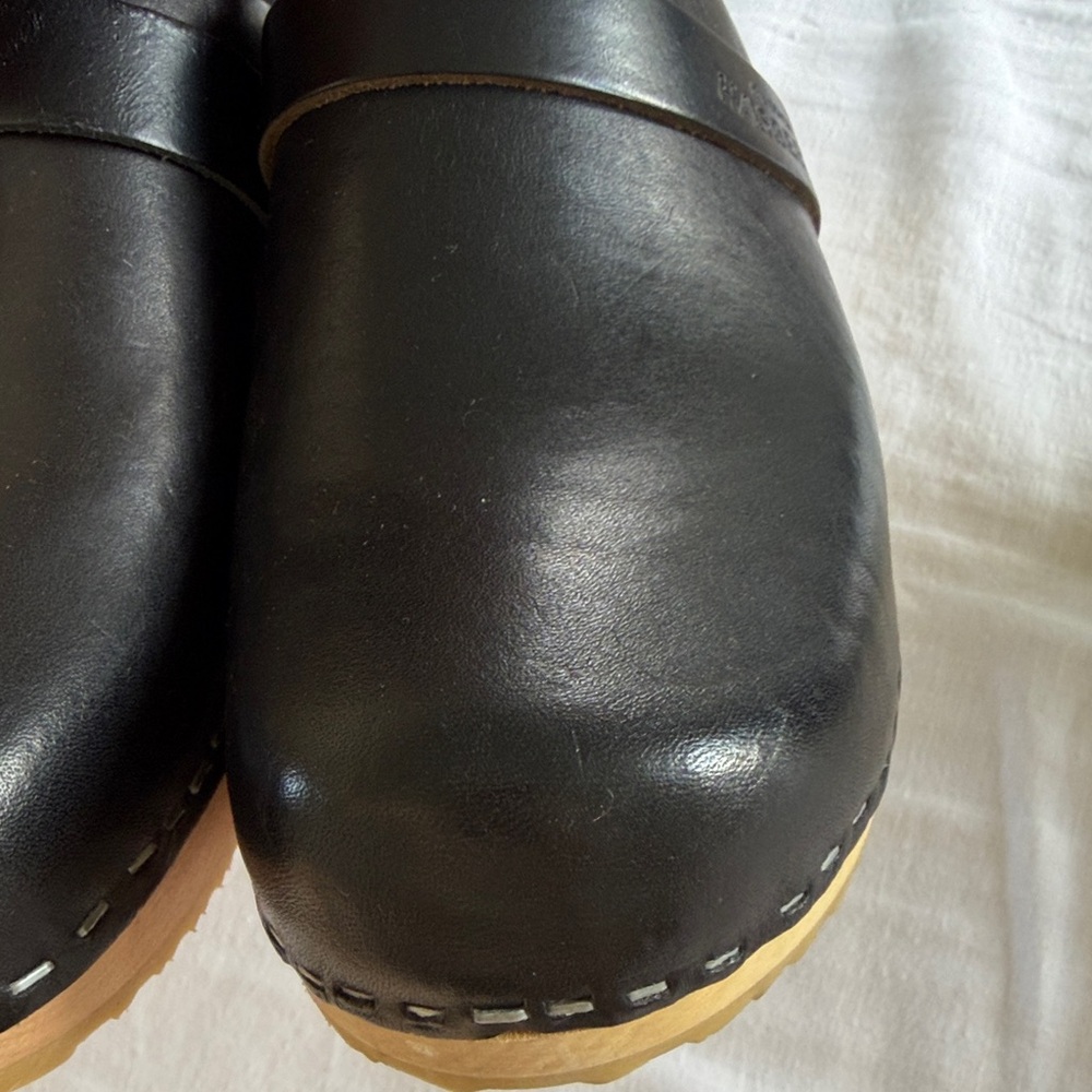 Swedish Hasbeens Husband NWT Black Classic Clog SJP’s Favorite🌈 - Picture 15 of 17